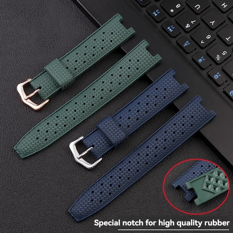 Rubber Men's Watch Strap for C - Cartier Watch Ballon Bleu review and price